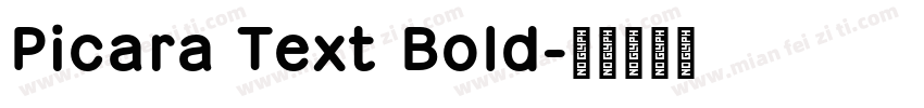 Picara Text Bold字体转换